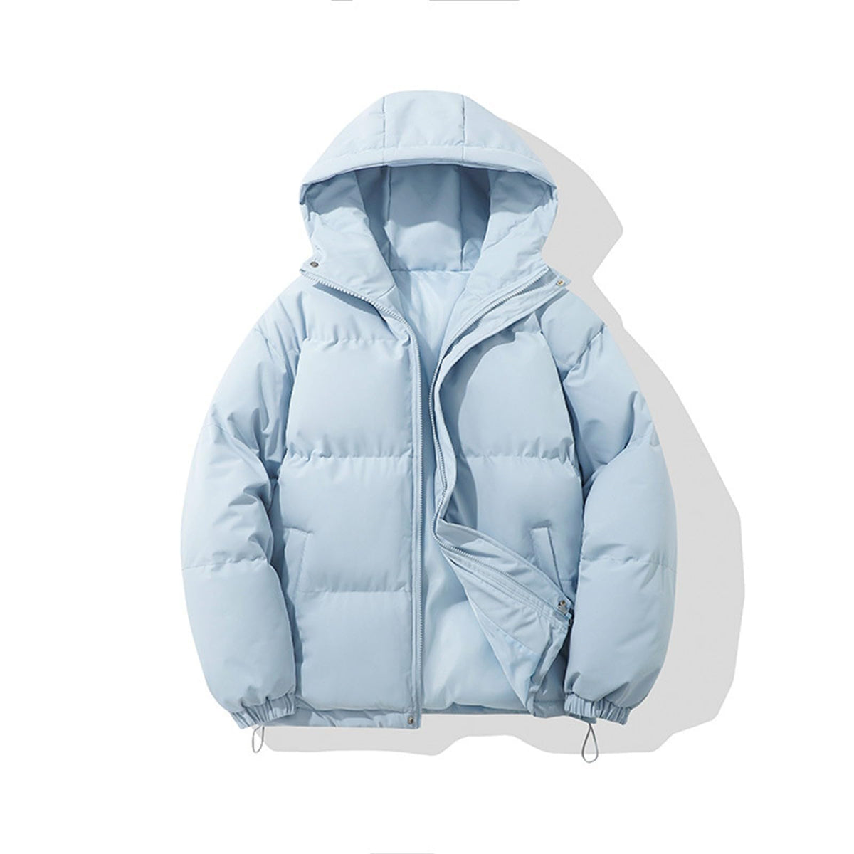 Yinguo Winter Coats for Women UK Quilted Down Puffer Jackets Ladies Lightweight Hoodies Waterproof Jacket Plus Size Slim Coat Warm Outwear Clothing